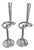 Large Knot-Shaped Aluminum Candlesticks, Italy, 1970, Set of 2 For Sale