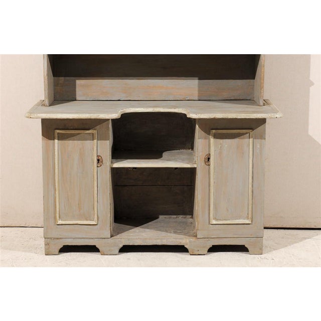 Wood Early 19th Century Swedish Painted Skap Cabinet For Sale - Image 7 of 18