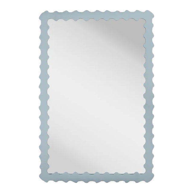 Fleur Home Audubon Bamboo Rectangle Mirror in Parma Gray, 30x40 For Sale