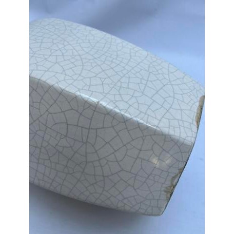 Chinese Crackle Finish Porcelain Vase For Sale - Image 9 of 11