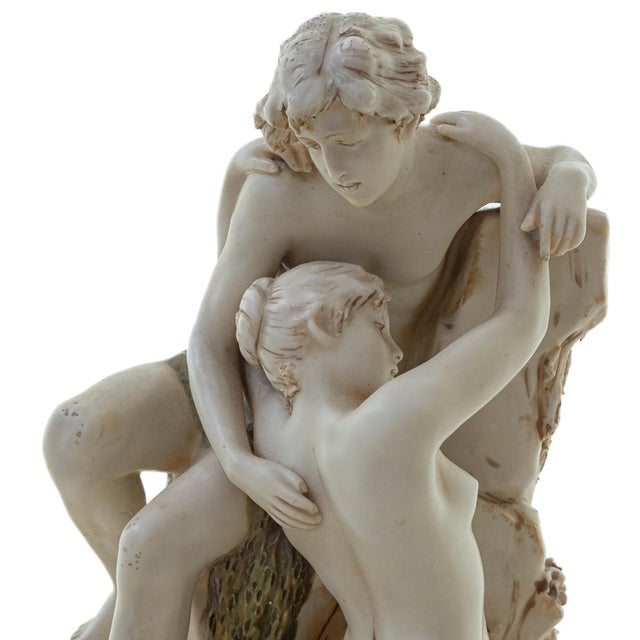 Art Nouveau The Lovers Porcelain Sculpture Group fromRoyal Dux Bohemia, 1910-1920s For Sale - Image 15 of 18