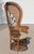 Hollywood Regency Vintage Thai Bohemian Wicker Peacock Chair With Cushion For Sale - Image 3 of 18