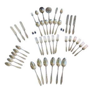 1950s Community Plate Silverplate Flatware - Set of 37