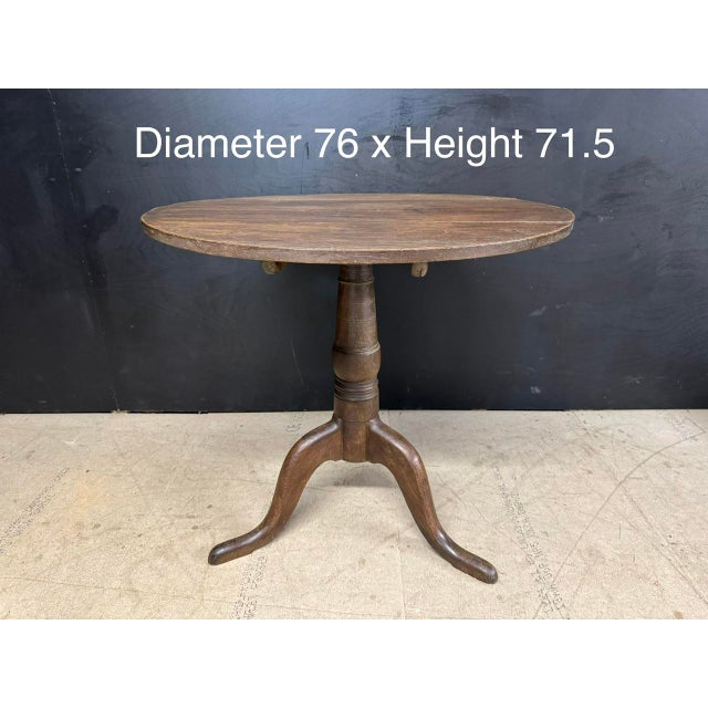 Georgian Oak Tilt Top Table, 1820 For Sale - Image 4 of 8