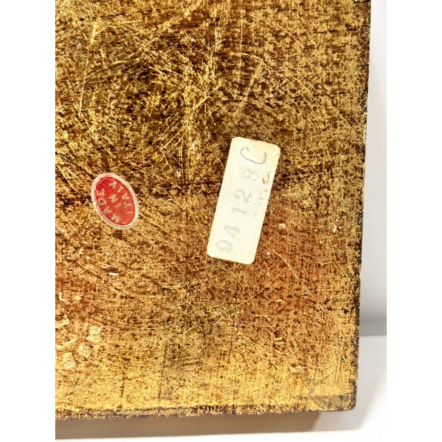 Hollywood Regency Vintage Italian Blue & Gilt Florentine Giltwood Catchall Dish – Hollywood Regency Desk Tray or Ashtray For Sale - Image 3 of 7