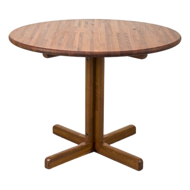 Round Dining Table in Teak, 1970s For Sale