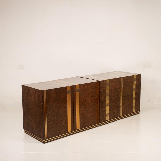 Cabinet and Chest of Drawers by Angelo Gaggioli for Gaggioli Roma, 1970s, Set of 2 For Sale - Image 9 of 18