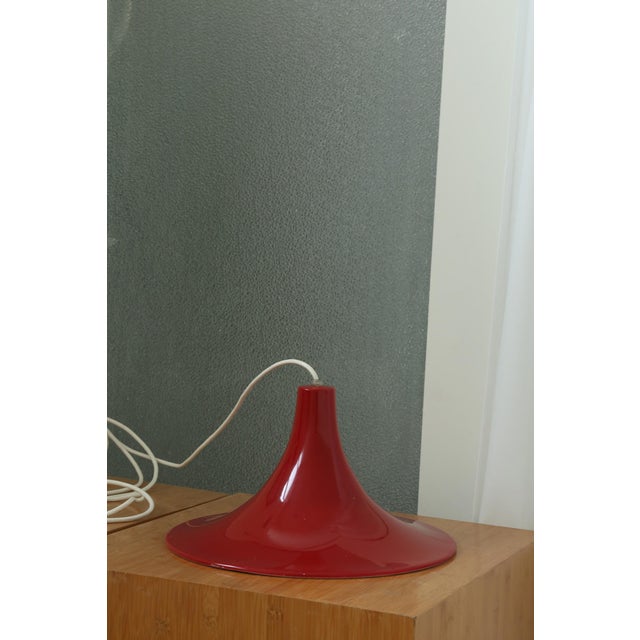 Danish Red Tulip Pendant For Sale In Jacksonville, FL - Image 6 of 8