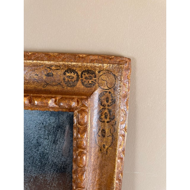 Extraordinary baroque style mirror designed by Stephen Cavallo for Mirror Fair New York, New York. The mirror features an...