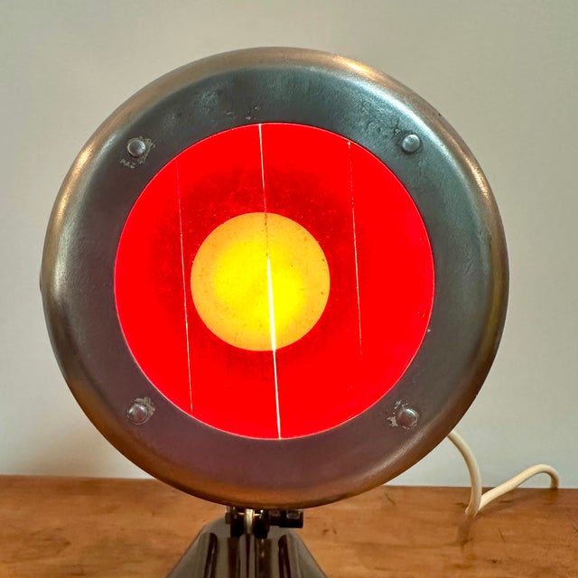 Metal Bauhaus Bakelite and Chrome-Plated Metal Lamp from Sollux Hanau, 1950s For Sale - Image 7 of 18