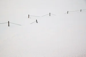 Minimal White Icelandic Photograph Unframed