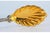 Silver Fruit Spoon with Golden Shell and Handle with Grooves and Reliefs, in Very Good conditions. Designed 1920 to 1949...