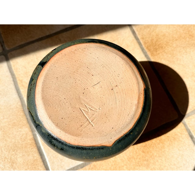1970s Organic Studio Ceramics in Blue-Green from Hubertus Menzel, Germany, 1970s For Sale - Image 5 of 11