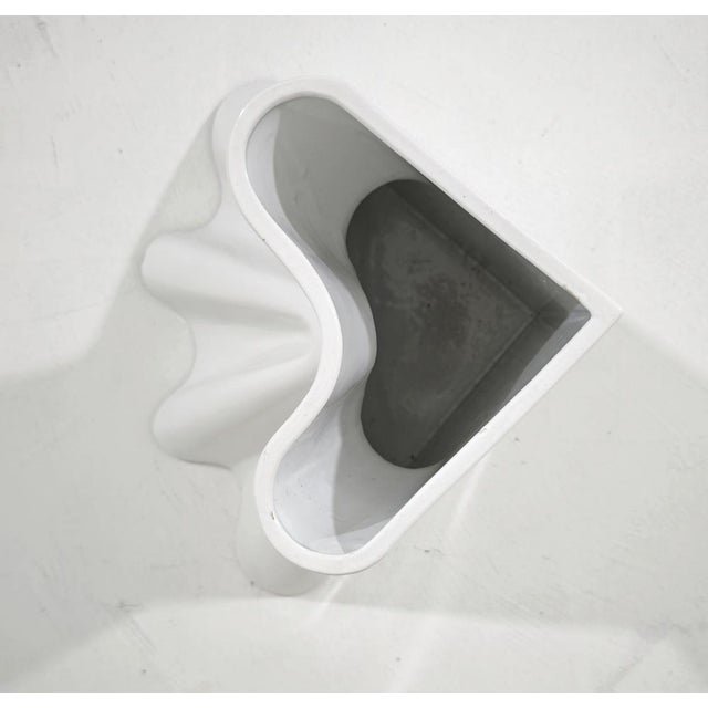 Mid-Century Modern White Glazed Ceramic Umbrella Stand by Enzo Bioli for Il Picchip Italia, 1970s For Sale - Image 12 of 17