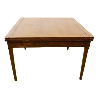 Vintage Extendable Wood Table For Sale
