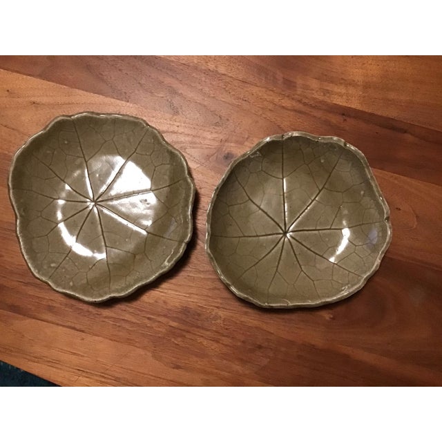 Ceramic Hand Thrown Ceramic Plates Artist Beth Eagan - Set of 2 For Sale - Image 7 of 11