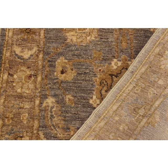 Gray Boho Chic Ziegler Gray/Brown Wool Runner Rug- 2'8'' X 10'10'' For Sale - Image 8 of 10