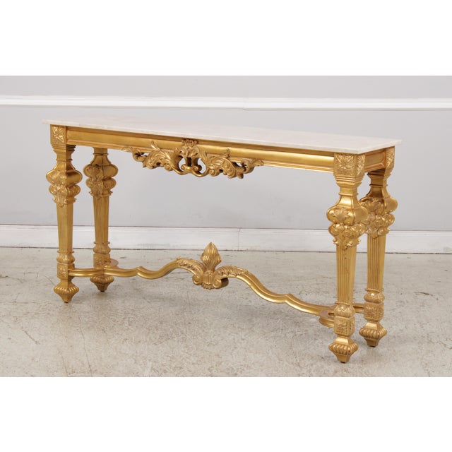 Age: Approx: 30 Years Old Details: Gold Finish w. Red Undertone Rubs Fine Carved Details High Quality Construction Italian...