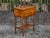Brown Midcentury English Walnut Side Table with Drawers and Turned Legs For Sale - Image 8 of 10