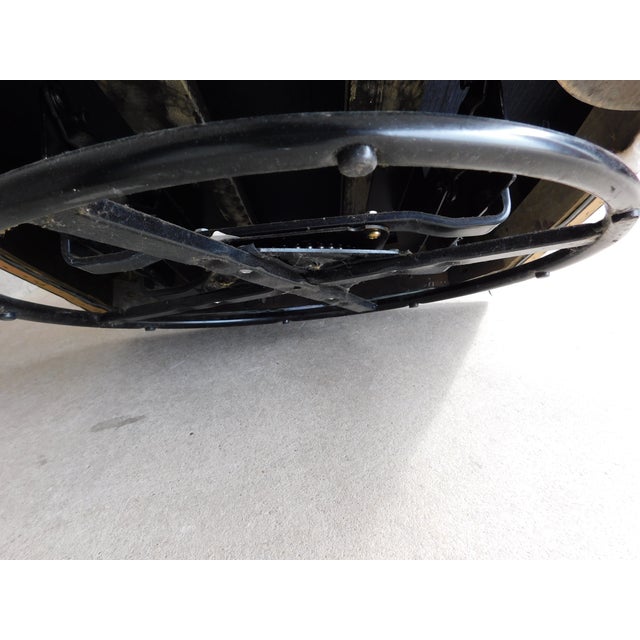 Hancock & Moore Leather Swivel Rocking Arm Club Chair For Sale - Image 17 of 17