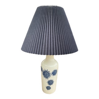 MCM Royal Thistle Lamp Danish Modern Lighting Porcelain Table Lamp Kai Lange For Sale