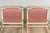 1940s Mid-Century Louis XVI Twin Bed Frames, Pink Silk, Painted Wood, 1940 For Sale - Image 5 of 18