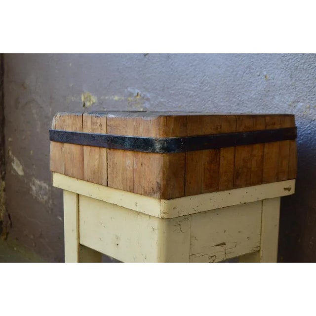 1950s Industrial Butchers Block, 1950s For Sale - Image 5 of 11