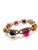 Pink Bochic “Capri” Vintage Ruby, Blue Sapphire & Honey Sapphire - 18K Gold & Silver For Sale - Image 8 of 10