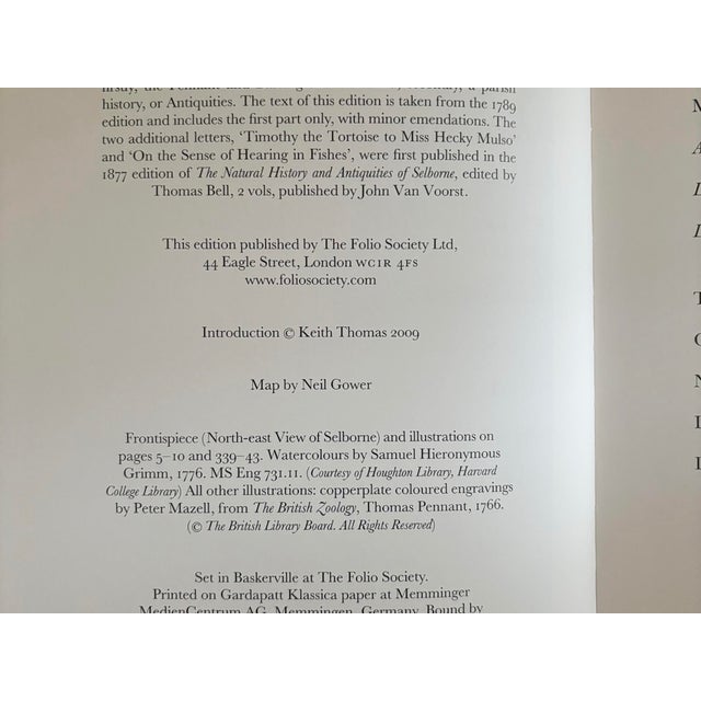 English The Natural History of Selbourne by Gilbert White For Sale - Image 3 of 8