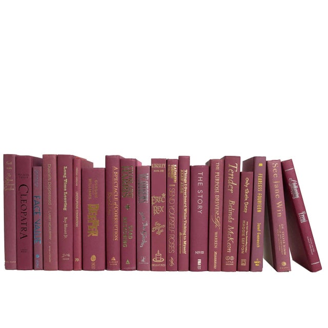 Mid-Century Modern Decorative Books - Rosé Books - Pink Books By The Foot For Sale - Image 3 of 3