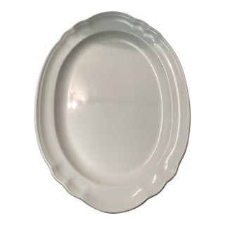 1960s Vin Pfaltzgraff Heritage White Oval Serving Platter For Sale