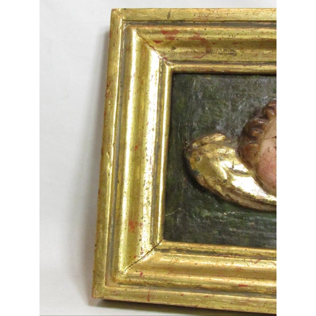 Antique Hand Carved Spanish Colonial Framed Putti Heads For Sale - Image 15 of 17
