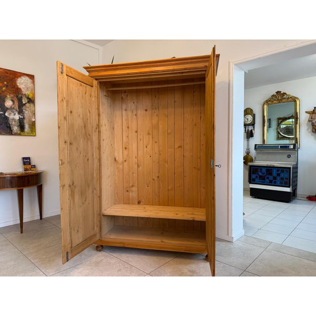 Brown Vintage Farmhouse Cabinet in Softwood, 1960s For Sale - Image 8 of 12