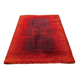Vintage Desso Rug in Red, 1970s For Sale