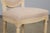 Cream Antique French Louis XVI Style Painted Dining Chairs W/ Cream Fabric - Set of 6 For Sale - Image 8 of 12