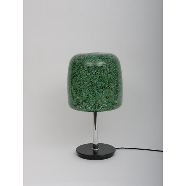 Gae Aulenti for Vistosi table lamp. Italy c1970 The glass shade can be tilted. 4 bulb holders. Two switches allows for 3...