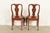 Henkel Harris Queen Anne Solid Cherry Wood Dining Chairs, Set of Four For Sale - Image 12 of 14
