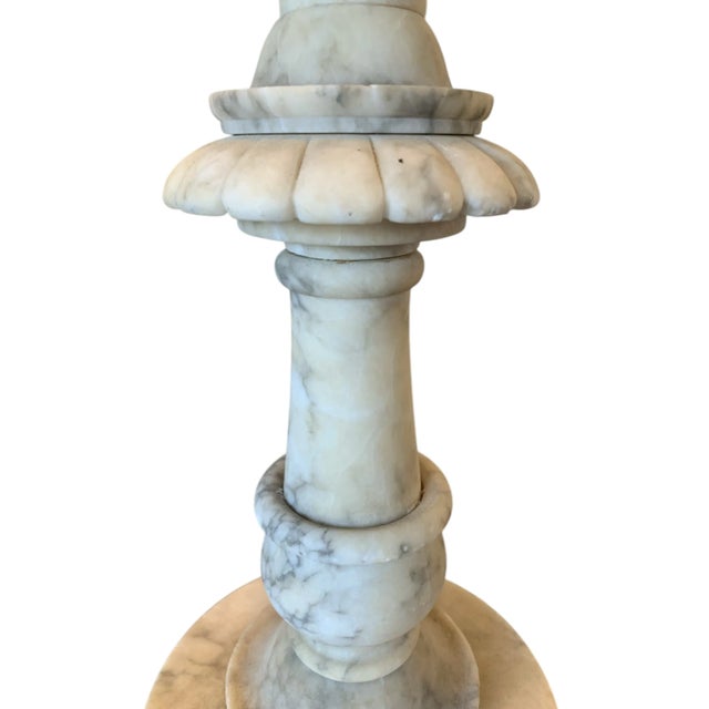1920s Vintage Marble Pedestal For Sale - Image 5 of 7