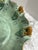 Large Vintage Aqua Glazed Pottery Scalloped Frog Bowl For Sale - Image 9 of 11