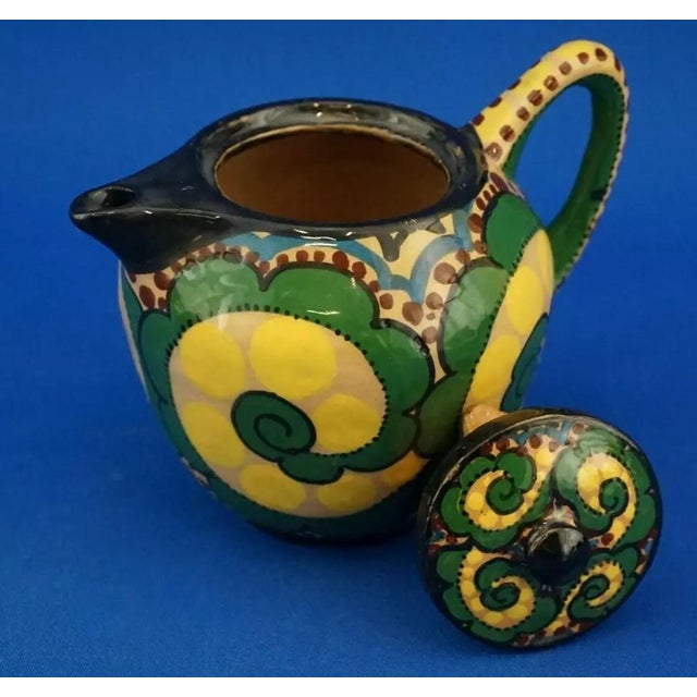Futurist Ceramic Service from Ruggero Lanni Rome, Italy, 1920s, Set of 15 For Sale - Image 9 of 18