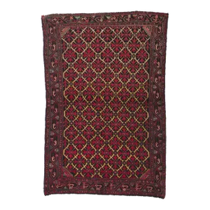 Mid 20th Century Vintage Persian Malayer Rug, 03'02 X 04'09