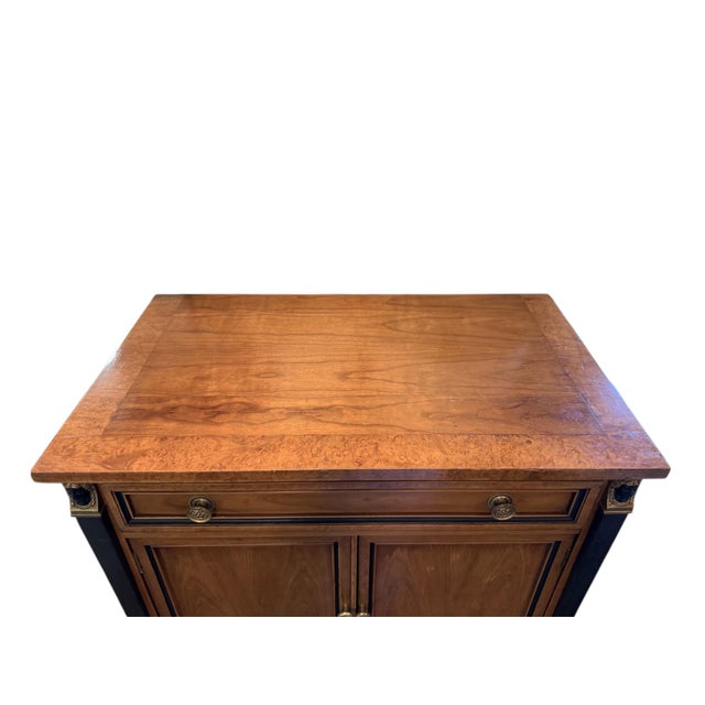 Century Furniture Mid 20th Century Biedermeier Style Bedside or Side Table With Neoclassical Accents For Sale - Image 4 of 10