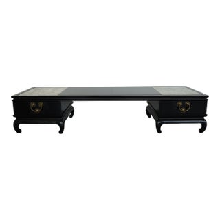 Vintage Lane Asian-Inspired Low Coffee Table For Sale