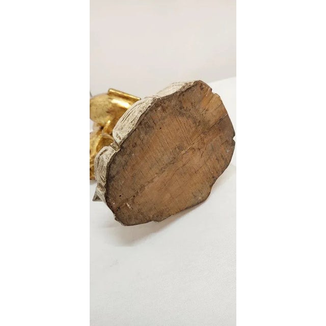 Gold Giltwood Herons Sculpture, Spain, 1960s For Sale - Image 8 of 9