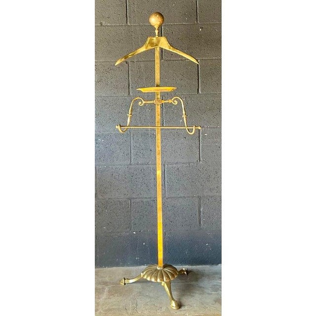 Vintage MCM Brass Gentleman’s Valet For Sale - Image 4 of 10