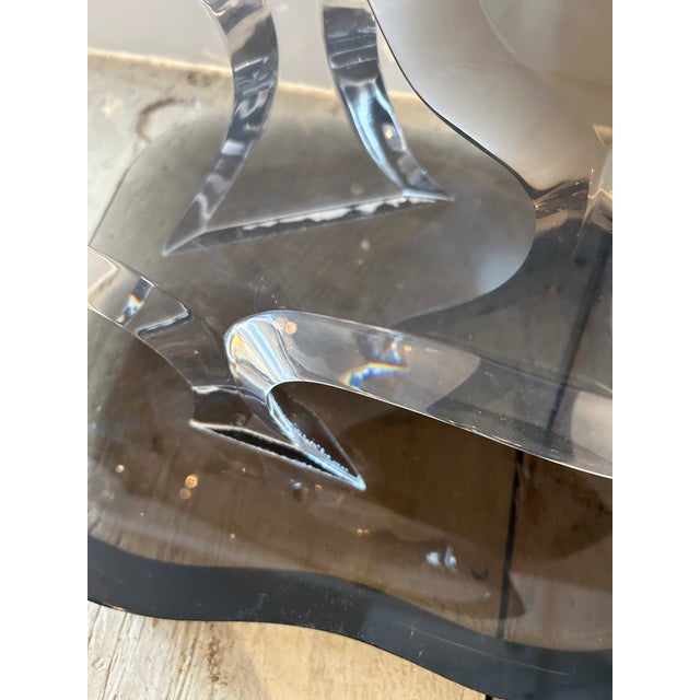 Lucite Abstract Sculpture Signed Van Teal For Sale - Image 10 of 10