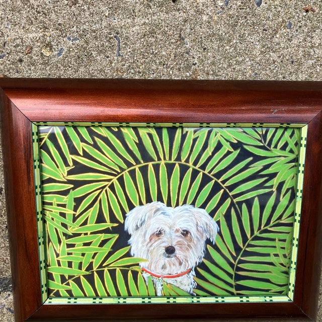 5 x 7 print on paper after original painting by contemporary artist Judy Henn Overall size with frame is 7. X 9