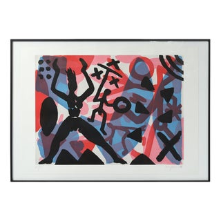 A.R. Penck, Untitled, 20th Century, Etching, Framed For Sale