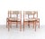 Set of four dining chairs produced by od møbler denmar, 1960s. designed by danish designer erik buch. the chairs have an...