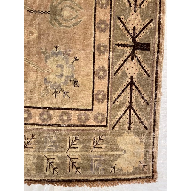 Textile 19th Century Vintage Central Asian Samarkand Rug For Sale - Image 7 of 9